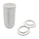 SET E14 Fassung weiß + 2x Schraubring, Gewinde M10x1 Thermoplast Schraubfassung für Glühlampe und LED