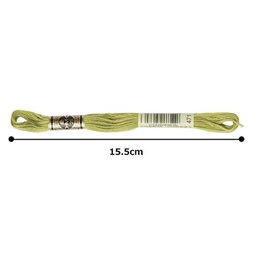 Image of DMC 6-Strand Embroidery Cotton Floss, Very Light Avocado Green