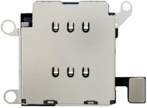 Miniatura 2 de YESUN Dual SIM Card Reader Holder Flex Cable con bandeja de tarjeta SIM Adaptador de ranura de repuesto para iPhone 12 (negro)