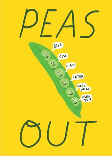 Scribbler Tarjeta de felicitación de Peas Out Sorry You're Leaving Peas in A Pod SCR1244