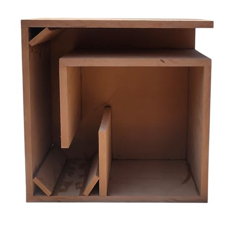 Image of NRS AUDIO 18 MM-MDF Single 10 inch Subwoofer L Port Ported Car Subwoofer Box