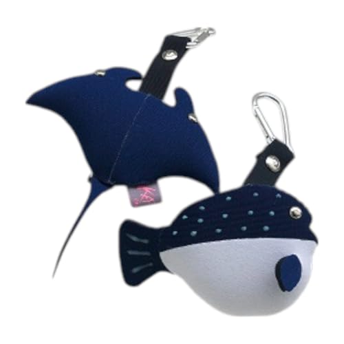 マスクホルダー2点セット(マンタ&フグセット) 雑貨 日用品 ファッション