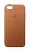 Apple Leather Case for iPhone SE - Saddle Brown
