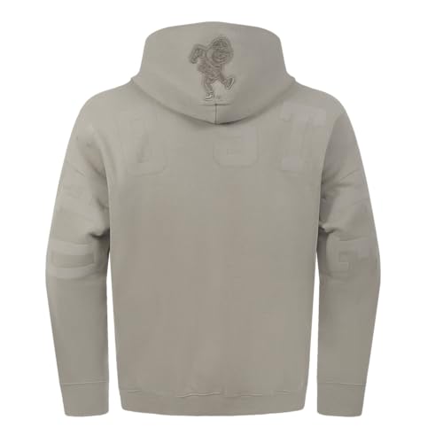 Pro Standard Mens College Ohio State University Wingspan Pull Over Hoodie Taupe M