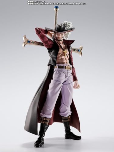 Image of Tamashi Nations - One Piece - S.H. Figuarts Juracur Mihawk - Hawk Eye - PVC & ABS, Approx. 6.5 inches (165 mm) Painted Figure