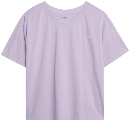 Image of Girls T Shirts - Soft Cotton Blend Short Sleeve Cute Graphic Tees - Classic Crewneck Logo Tee Girls Shirts (Sizes: 4-16), Size 10-12, Orchid