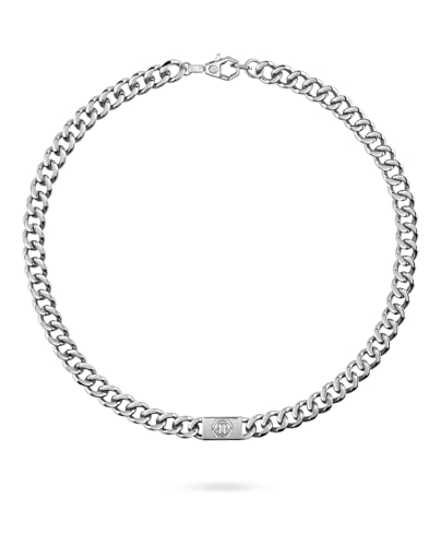 Philipp Plein PJ0AA14NU chaîne homme acier inoxydable argenté tag