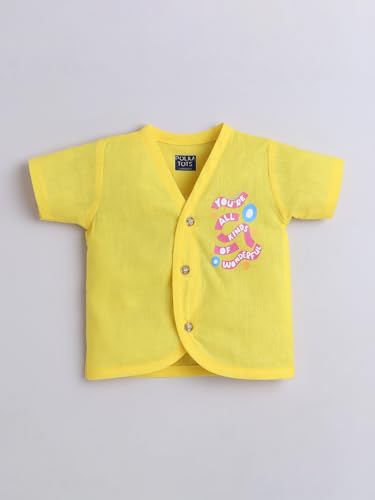Image of POLKA TOTS Muslin Jhabla for Infants | New Born Baby Clothes 0-3 Months | Newborn Baby Dress | Muslin Jablas for 0-3 Months | Clothes Set 0-6 Months | Rompers for Newborn | Onesies for 0-3 M