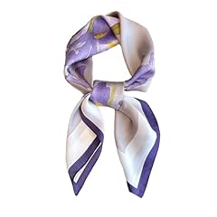 Idea Regalo - CCAIPU Sciarpa di Seta da Donna, Elegante e Leggera Sciarpa da Lavoro Raso Foulard per adatta a tutte le occasioni