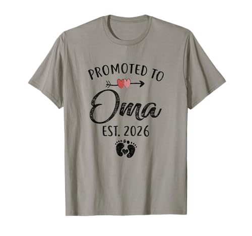 Promoted To Oma Est 2026 First Time Mothers Day T-Shirt