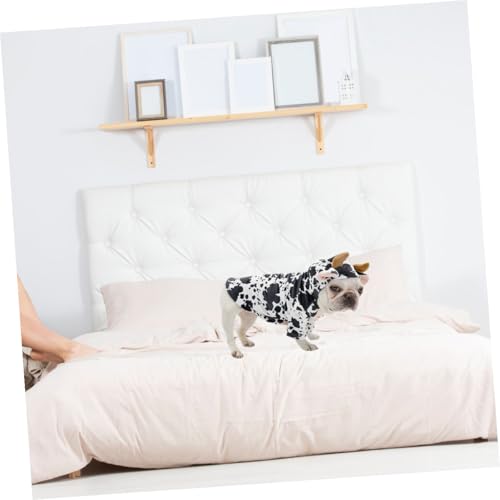 Disfraz creativo de vaca para perros y gatos miniatura 6