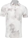 adidas Men's Ultimate365 Tour Printed Cool Feeling Polo Shirt, Putty Beige S25/White, Large