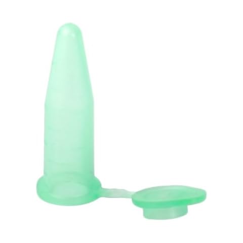 Bio Plas 4044 Polypropylene 0.6mL G-Tube Snap Cap Microcentrifuge Tube, Autoclavable, Green (Pack of 500) Cover
