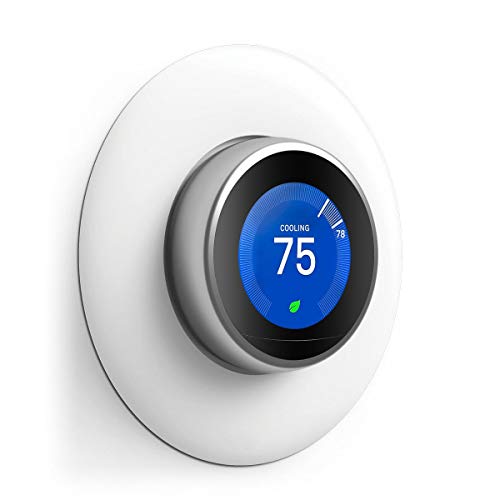 SPORTLINK Wall Plate Cover for Nest Thermostat 3rd 2nd 1st Generation Matte White [ Not Compatible with Nest E]- 1 Pack