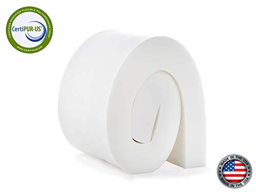 Isellfoam High Density Upholstery Foam 3" T x 24" W x 80" L (Firm) 46ILD Upholstery Foam Cushion High Density Cushion CertiPUR-US Certified Foam, Made in USA - Thumbnail 5