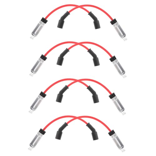 Cables de bujía para uso automotriz compatibles con motores, juego de repuesto de 8 piezas