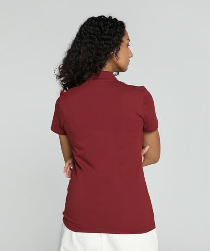 Image of Puma Women's Polo T-Shirt | Cotton Regular Fit Short Sleeve Polo with Ribbed Collar & Button Placket | Classic Everyday T-Shirt for Casual, Sport & Streetwear