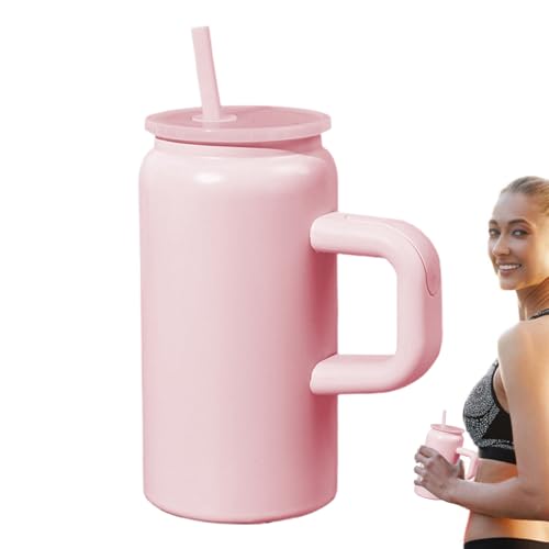 shpuuyy Botella Térmica - Termo Reutilizable Aislante 500ml Para Bebidas,Vaso De Gran Capacidad, Acero Inoxidable Para Viajes, Actividades Exteriores Y Transporte Diario