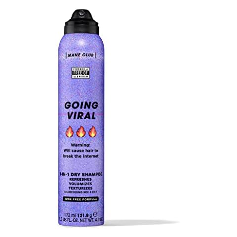 MANE CLUB Going Viral 3-IN-1 Texturizing Dry Shampoo, cruelty free, vegan, no sulfates or parabens, 4.3 Oz Cover