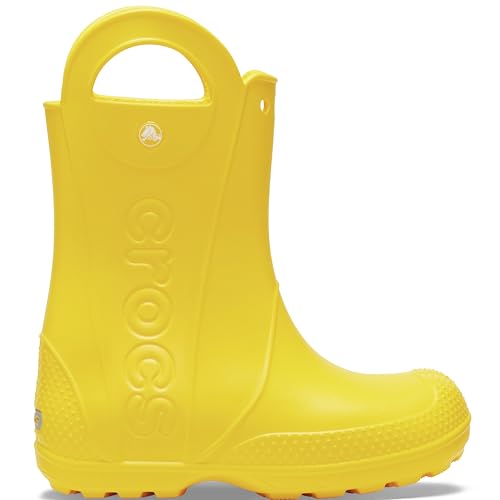 Image of Crocs Kids' Handle It Rain Boots | Waterproof Slip On Shoes | Kids' Rain Boots