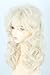 LeMarnia Women's Wigs 70s 80s Fashion Singer Wigs Platinum Blonde Long Curly Beehive Wigs for Halloween Costume Party Wig