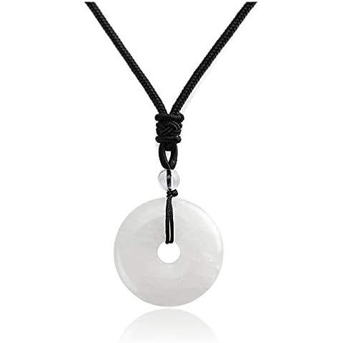 Jovivi Clear Quartz Donut Pendant Cover