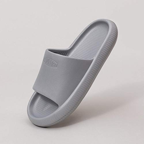 Cxypeng Strandschuhe Shower,Bad Dicke Sohlen undichte Hausschuhe, leise rutschfeste Strandsandalen-40-41_grau,Outdoor schnell trockend Badelatschen Cover