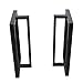 MBQQ Furniture Legs 28”Height 17.7”Wide Rustic Decory T Shape Table Legs,Heavy Duty Metal Desk Legs,Dining Table Legs,Industrial Modern, DIY Iron Bench Legs