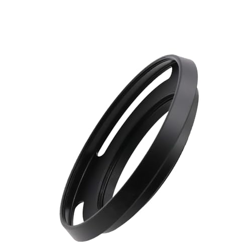 Pare-soleil incurvé ventilé 40.5mm en aluminium ultra fin pour objectifs compacts