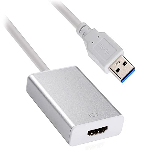 JSER USB 3.0 & 2.0 to HDMI HDTV Adapter Cable External Graphics Card for Windows PC Laptop 