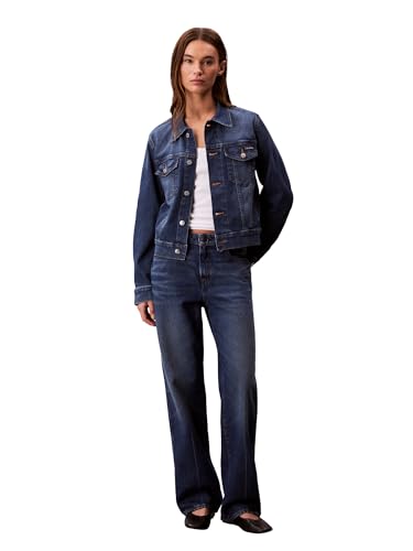 Calvin Klein Women's Classic Denim Trucker Jacket3