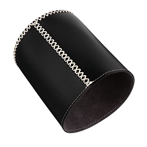 Abaodam Organizador de Tanques de Gasolina Accesorios de Camping Accesorios para el Camping carbón Frasco Estuche de Cuero para Tanque de Gasolina Funda Protectora de Cuero Black