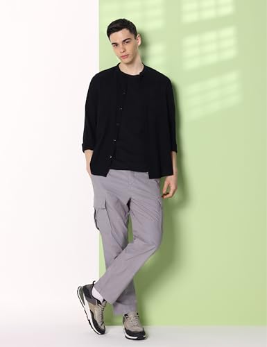 Image of Symbol Premium Men Lightweight 100% Cotton Cargo Pants - Relaxed Fit | Casual & Travel Wear | Pure Cotton (Available in Plus Sizes)