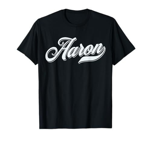 Photo de homme garçons Idée cadeau drôle humour prénom pour Aaron T-Shirt