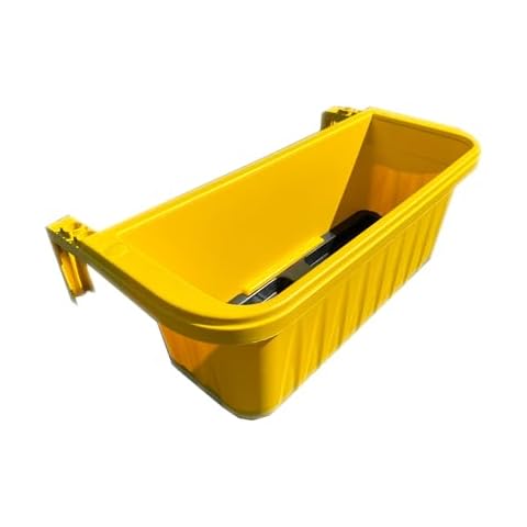 Apollo Exports International 20" Adjustable Railing Planter, Yellow Cover