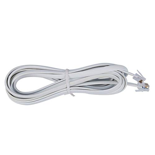 3nh 3NH® 6P6C RJ11 Telephone Extension Fax Modem Cable Line 9.8Ft Length White E2G6-picture-22