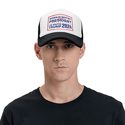 Casquette cool pour homme Biden Is Not My President Trump Will Be Back 2024 en maille