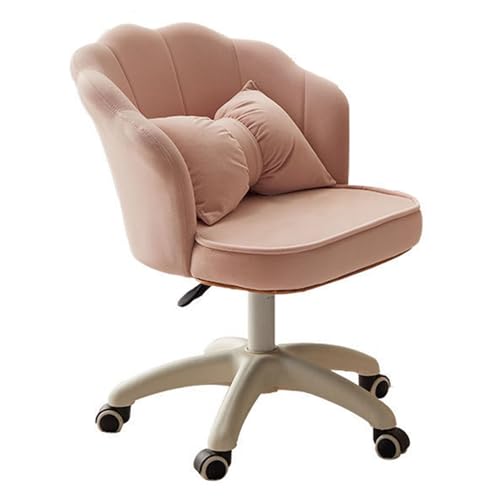 Chaise de salle à manger pivotante en tissu : fauteuil de bureau compact sans accoudoirs