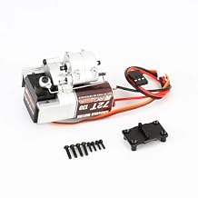 RCAWD SCX24 Motor Two-Speed Transmission 130 72T High Torque Motor with 72T Gear 10% Increased Torque for AXIAL 1/24 RC Crawler SCX24 Upgrades Silver