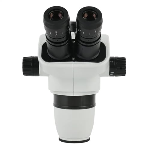 Microscope 6.7X-45X Zoom Industrial Lab Trinocular Binocular Stereo Microscope Head + WF10X/22mm Eyepiece + 0.5X 0.7X 2.0X Objective Lens(with 1.0X 0.7X,Trinocular)