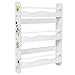 SONGMICS Estantería Infantil de Pared de 3 Niveles, Estantería de Pared de Niños, Librería Colgante, Organizador de Pared, para Habitación de Niños, Sala de Juegos, Escuela, Blanco GKR051W01