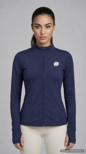 Image of PUMP'D Women's Jacket | Slim Fit | Thumb Hole Open Sleeve | With zipper | Perfect for workout