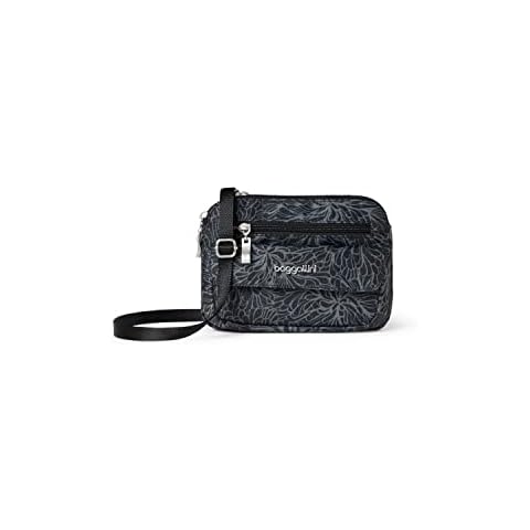 Baggallini Women's Modern Everywhere Mini, Midnight Blossom, One Size Cover