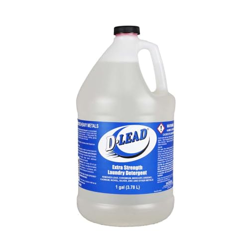 ESCA TECH Liquid Laundry Detergent 1 Gallon Unscented Fragrance Free Removes Lead & Metal Dust Hard Water