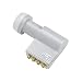 Produktbild Wisi Universal Speisesystem Quad-Switch OC06D in Lichtgrau  mit 40mm Feeddurchmesser für bis zu 4 Teilnehmer, 73792, Quad-Switch LNB