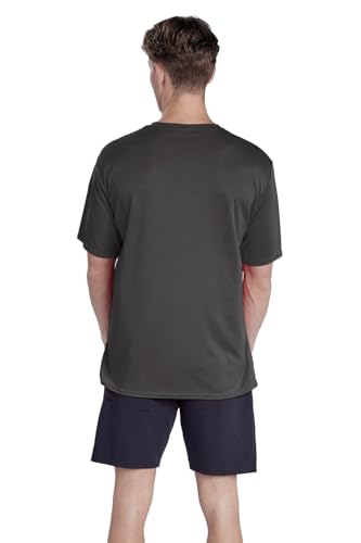 Official NCAA Collegiate Men's Sport Active T-Shirt Primary Logo Charcoal Collection2