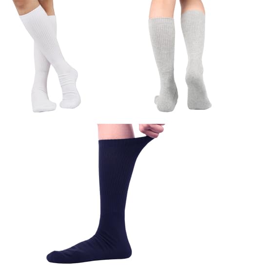 Image of Women Cotton Crew Socks Soft Comfortable Thin And Breathable on Top Durable Double Layer Cushioned Reinforced Sole.