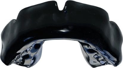 Custom Mouthguard | Superior Protection & Comfort for Athletes | Dual-Laminate Material, Multiple Colors, Professional Sports Protection, Custom-Fit Design, Made in USA (Deep Black)
