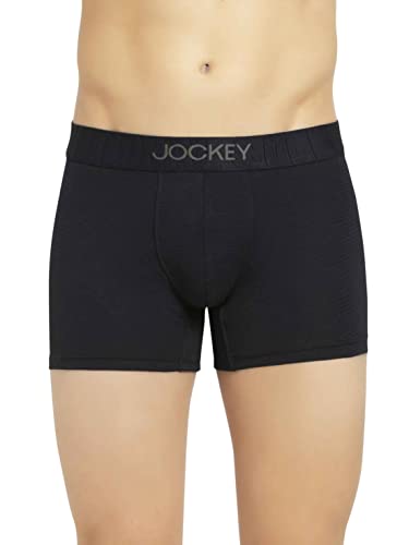 Jockey IC32 Men’s Supima Cotton Elastane Stretch Solid Trunk with Ultrasoft Waistband