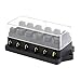 Produktbild Universal-12V 6 Way Fuse Box Block Sicherungshalter Box Auto-Träger-Schaltung Automobil Blatt Auto Fuse Zubehör Werkzeug (schwarz) DEjasnyfall